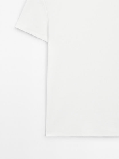 Ribbed heavy weight short sleeve T-shirt