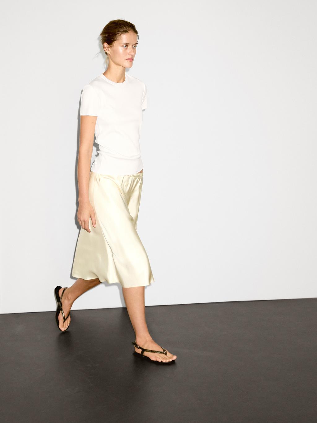 Ribbed heavy weight short sleeve T-shirt