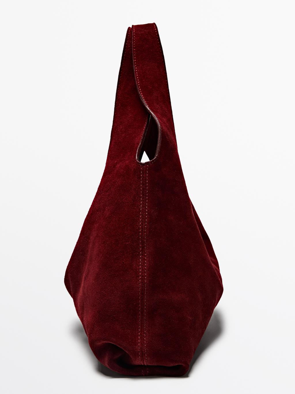 Medium split leather lady bag