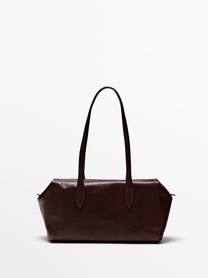 Nappa leather satchel bag