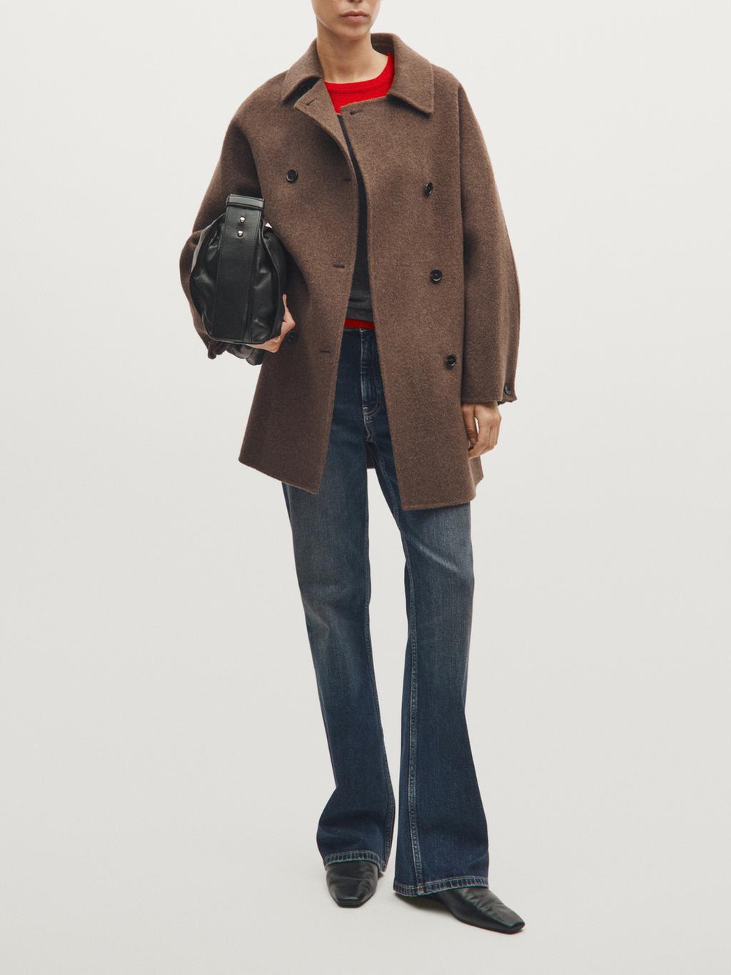 Nappa leather shoulder bag