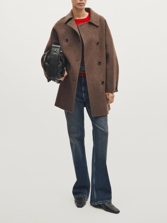 Nappa leather shoulder bag