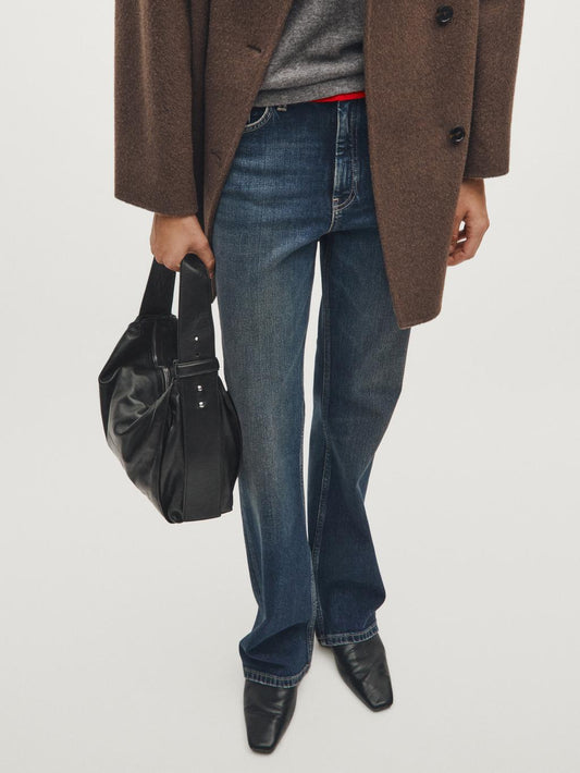 Nappa leather shoulder bag