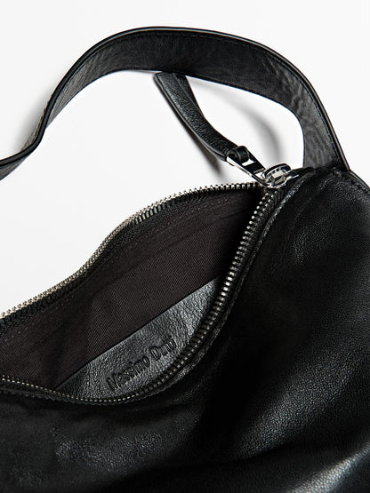 Small nappa leather shoulder bag