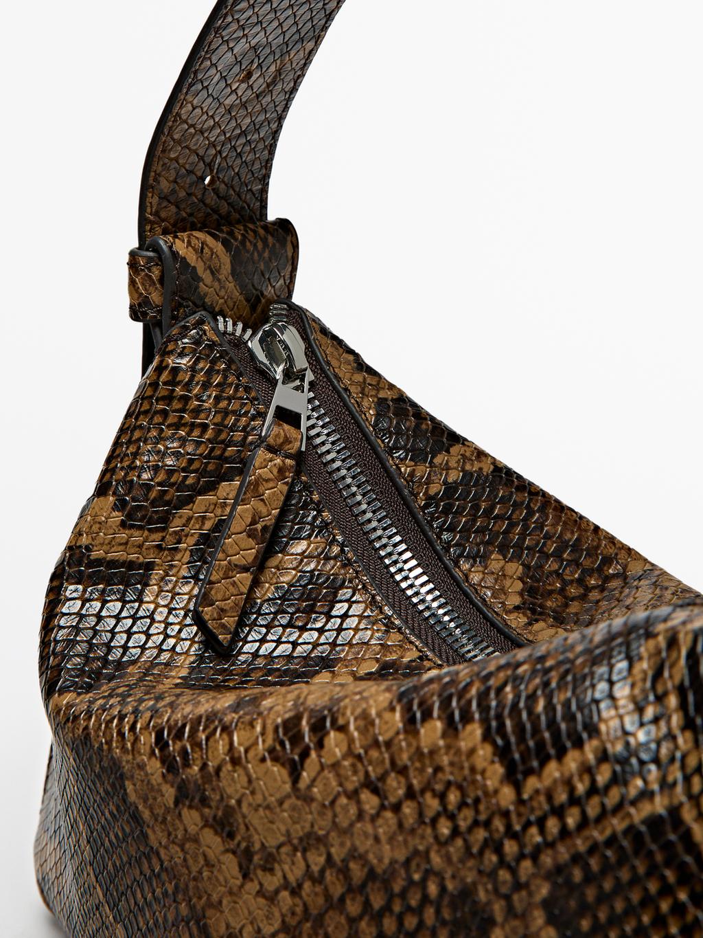 Small animal print shoulder bag