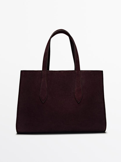 Mid-size split leather MD ICON bag