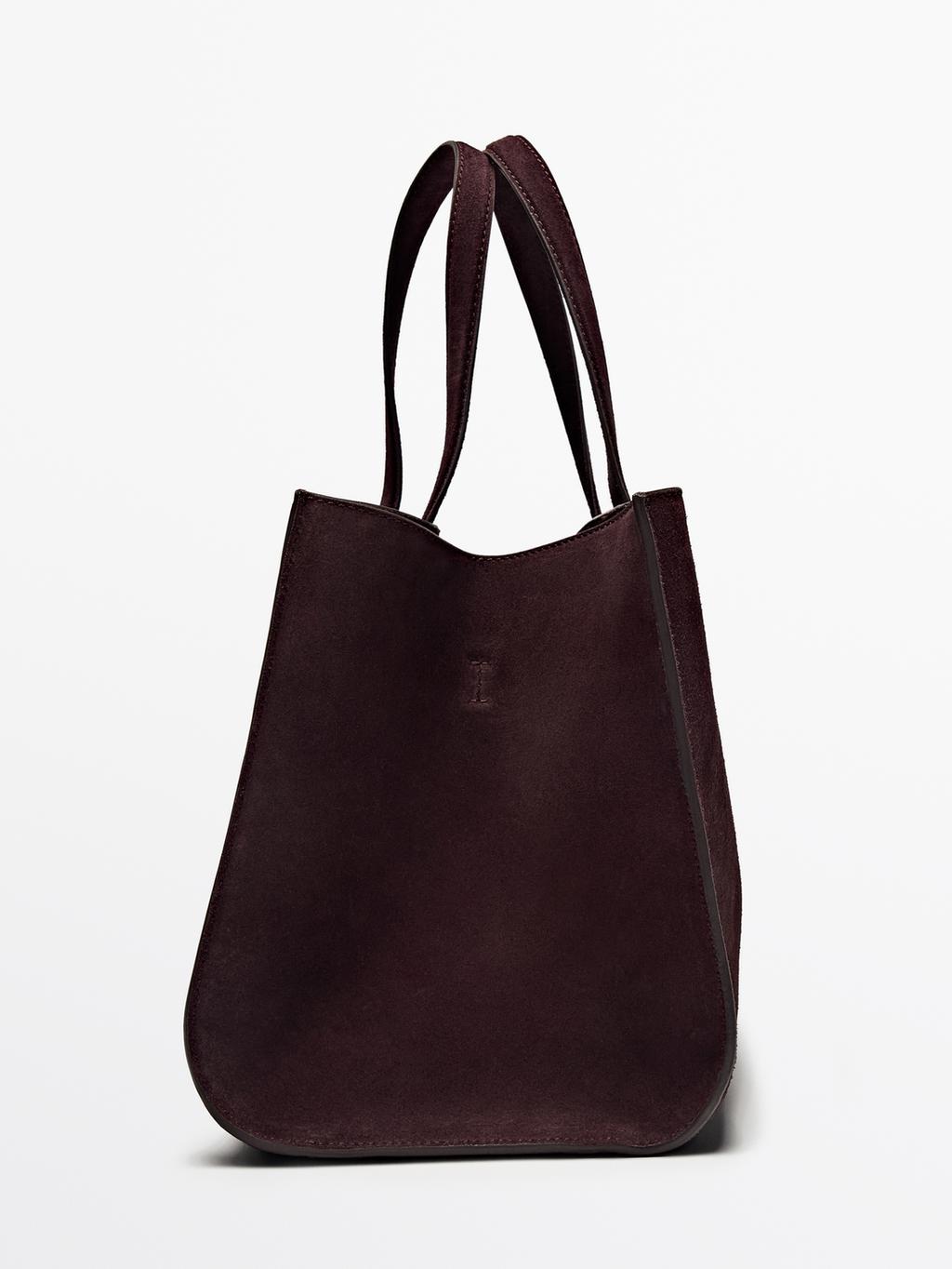 Mid-size split leather MD ICON bag