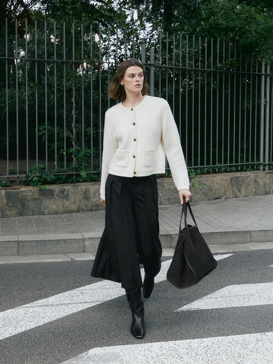 Mid-size split leather MD ICON bag