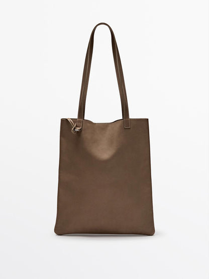 Nappa leather tote bag