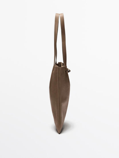 Nappa leather tote bag