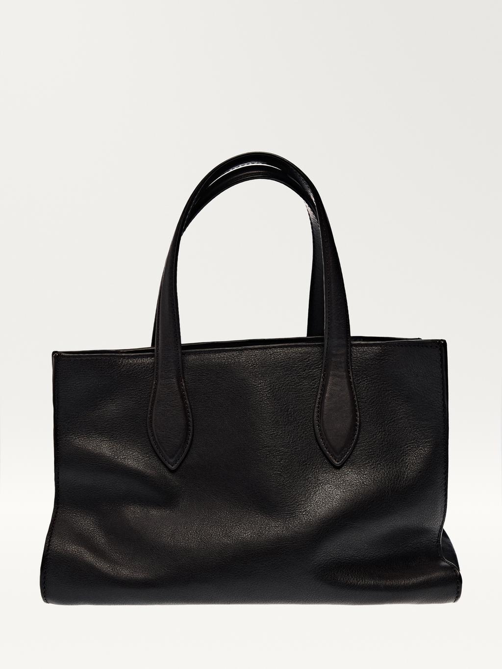 Mid-size nappa leather MD ICON tote bag