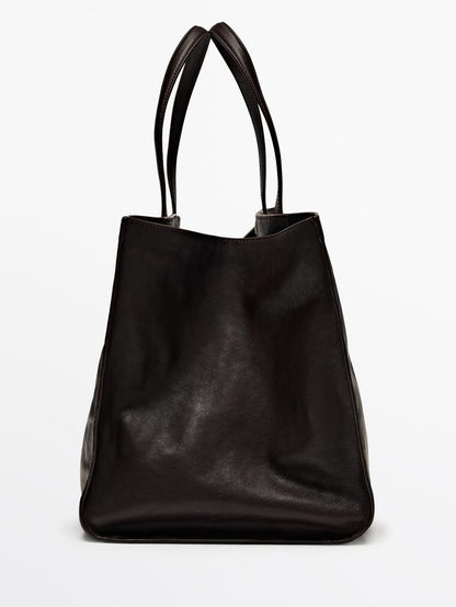Maxi nappa leather MD ICON tote bag