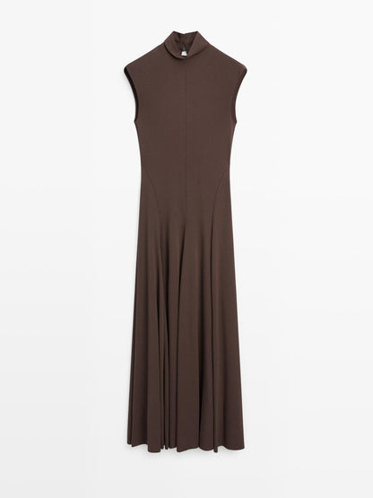 Long high neck dress - STUDIO