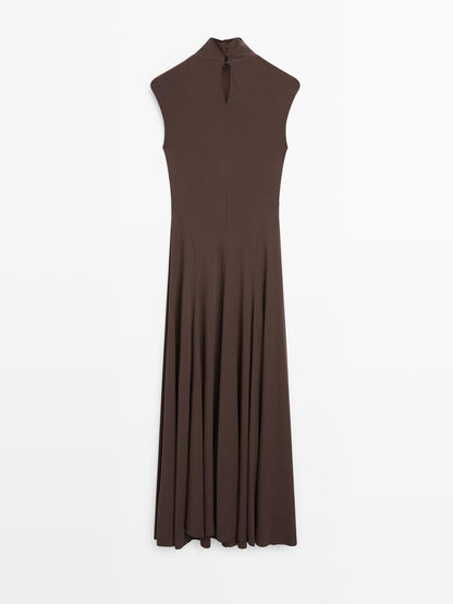 Long high neck dress - STUDIO