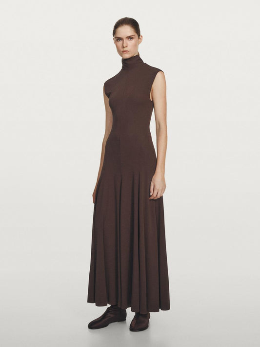 Long high neck dress - STUDIO