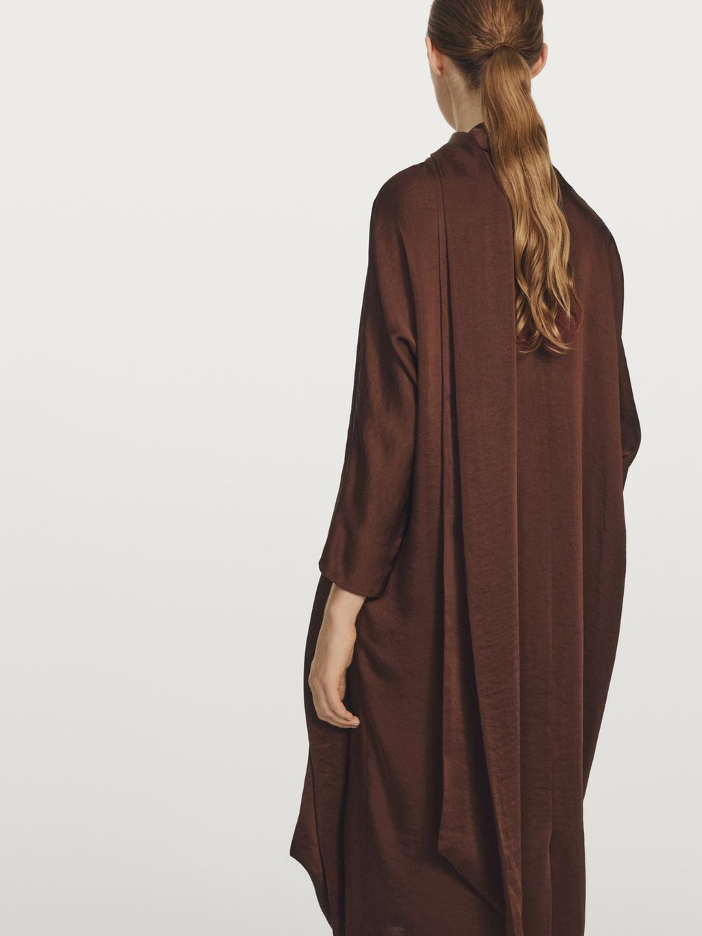 Flowing long sleeve midi dress - STUDIO