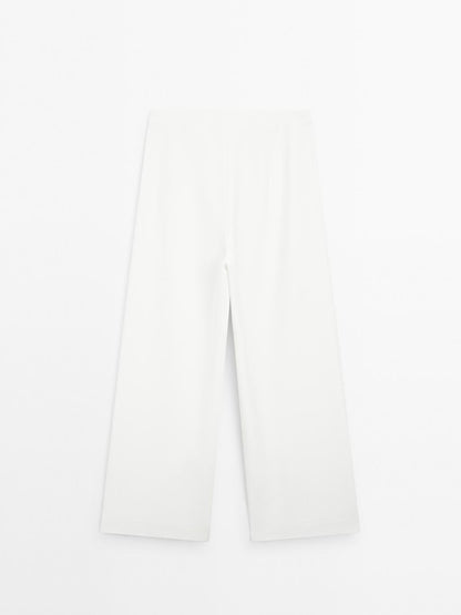 High-waist palazzo trousers - STUDIO