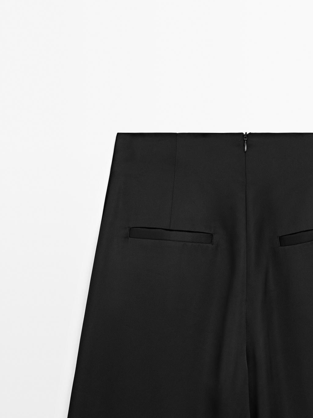 Satin wide-leg trousers - STUDIO