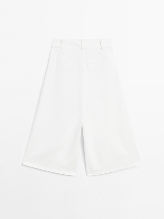 Smart Bermuda shorts with darts - STUDIO