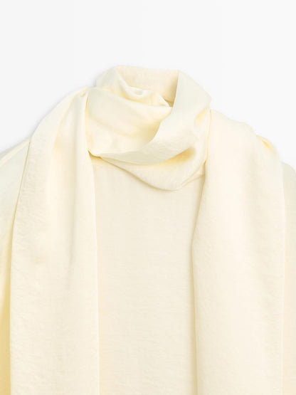 Flowing blouse with scarf - STUDIO