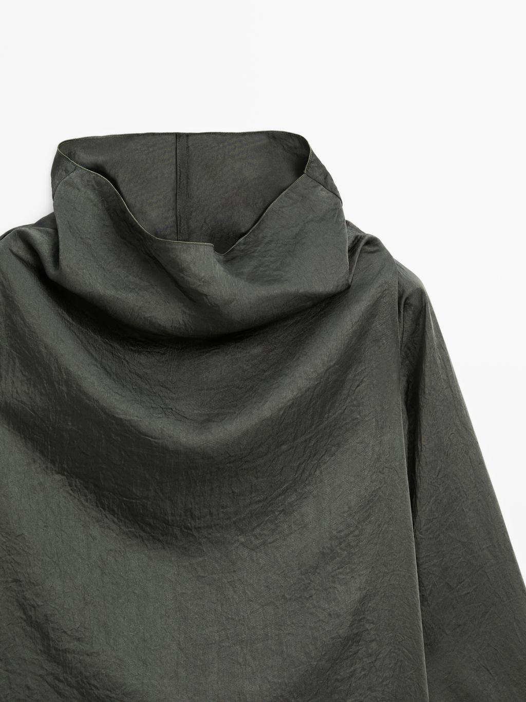 Flowing short satin blouse - STUDIO