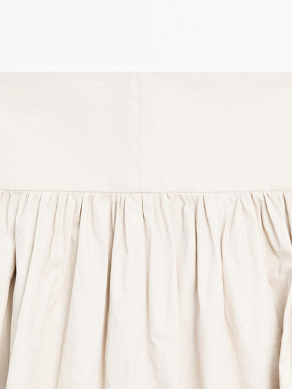 100% linen midi skirt with yoke - STUDIO