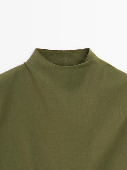 100% wool scarf blazer - STUDIO