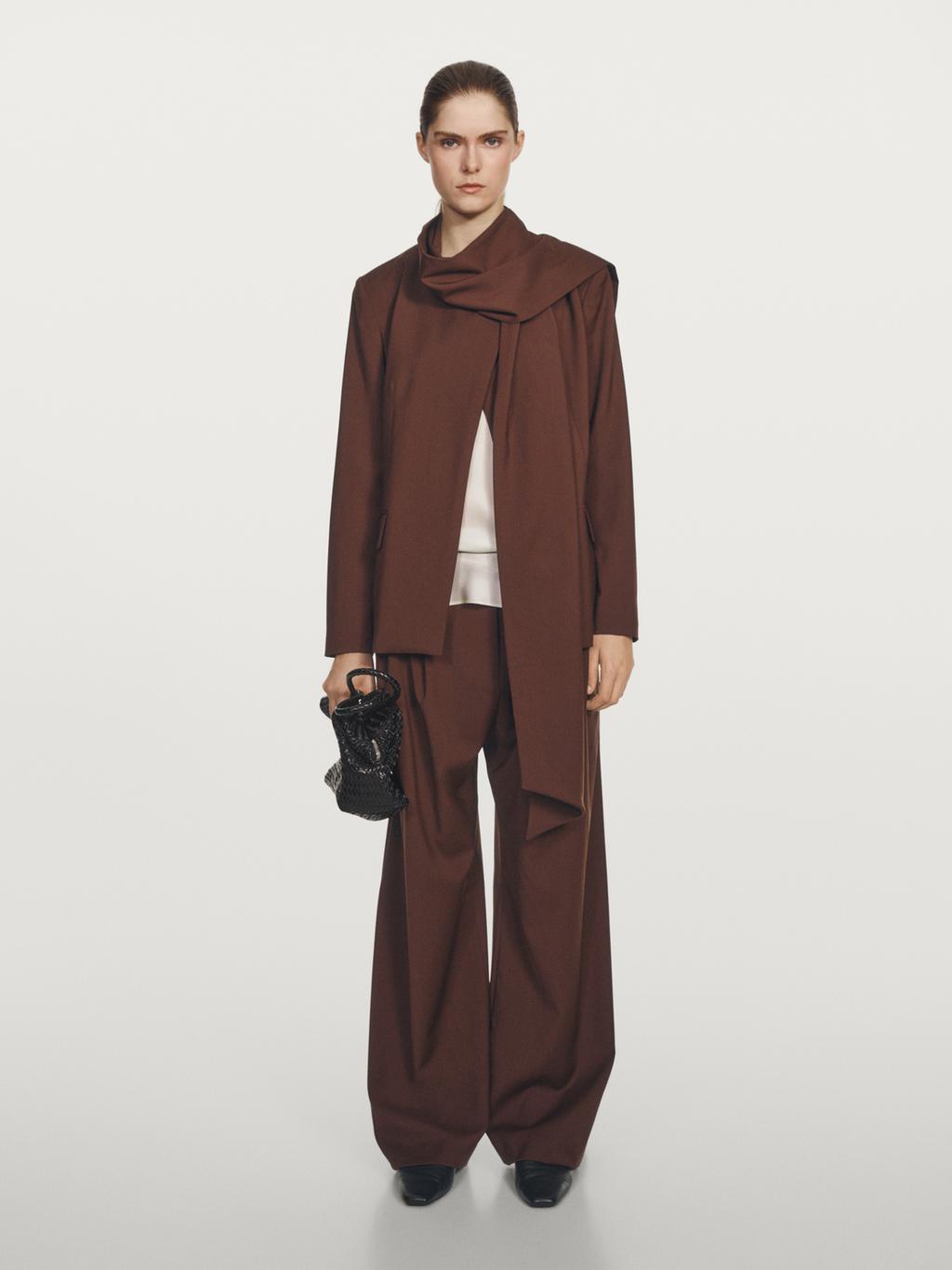 Cape blazer with scarf - Studio