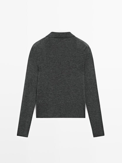 100% wool knit cardigan - Studio