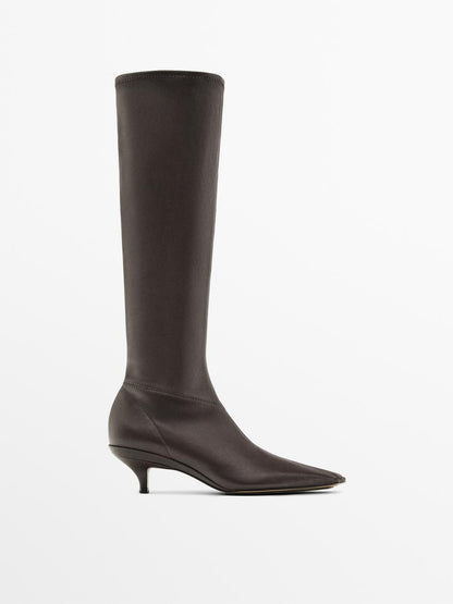 Stretch heeled boots - LIMITED