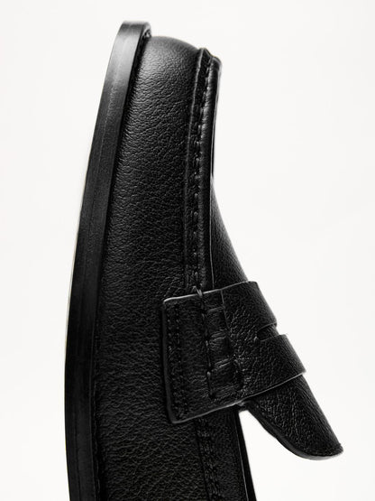 Tumbled leather loafers