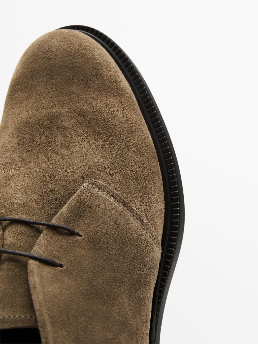 Leather safari boots