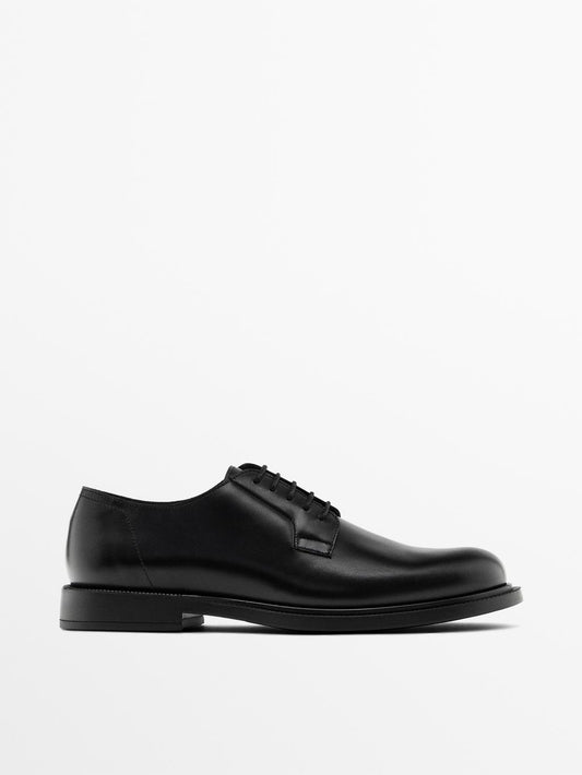 Leather derby shoes