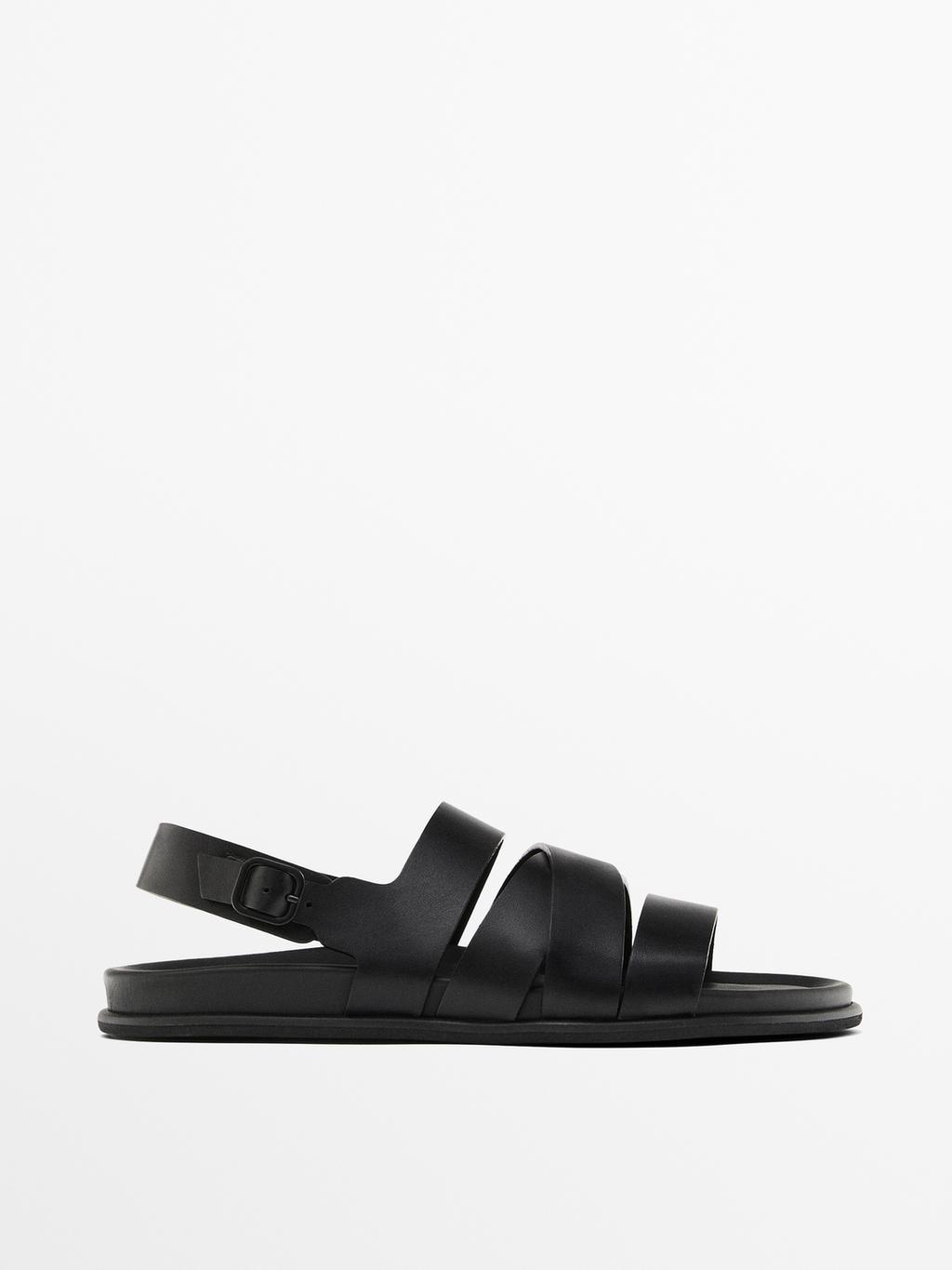 Nappa strappy sandals