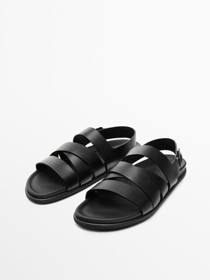 Nappa strappy sandals