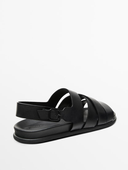 Nappa strappy sandals