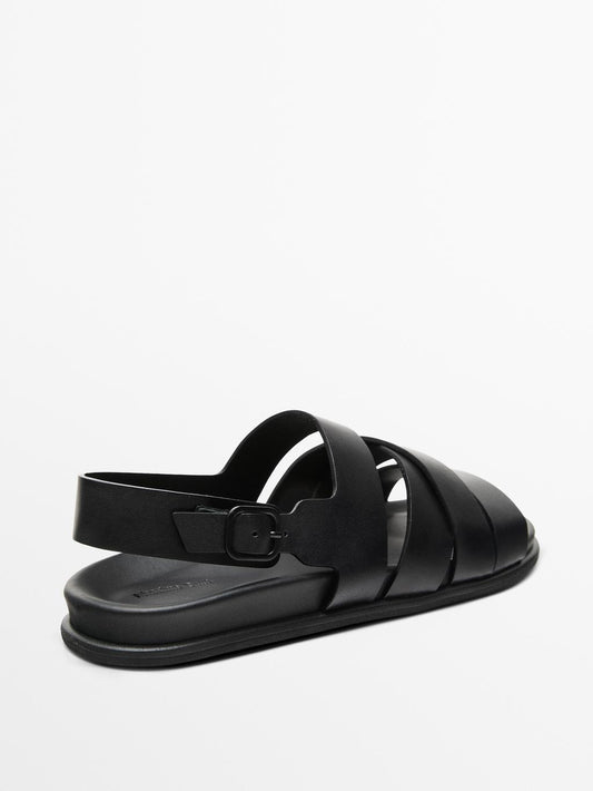 Nappa strappy sandals