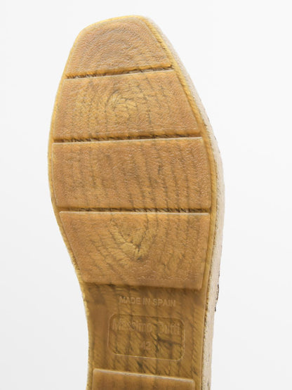 Split suede espadrilles